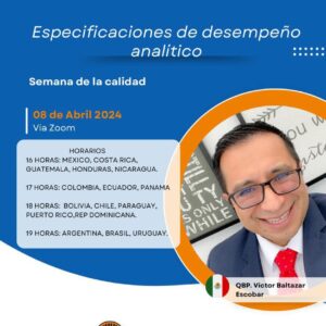 Webinar: Especificaciones de Desempeño Analítico